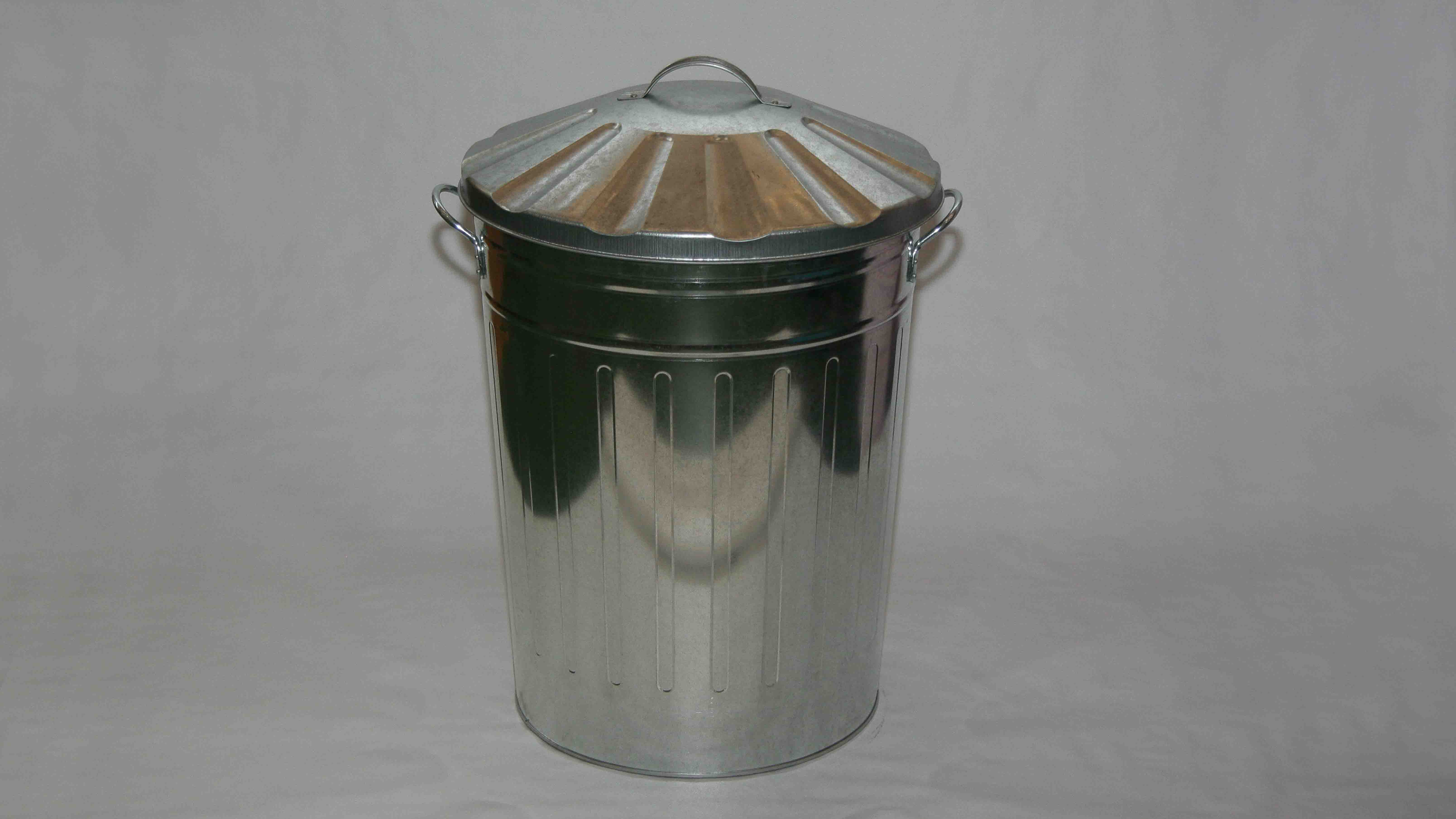 GALVANISED BIN WITH LID EA.                                   