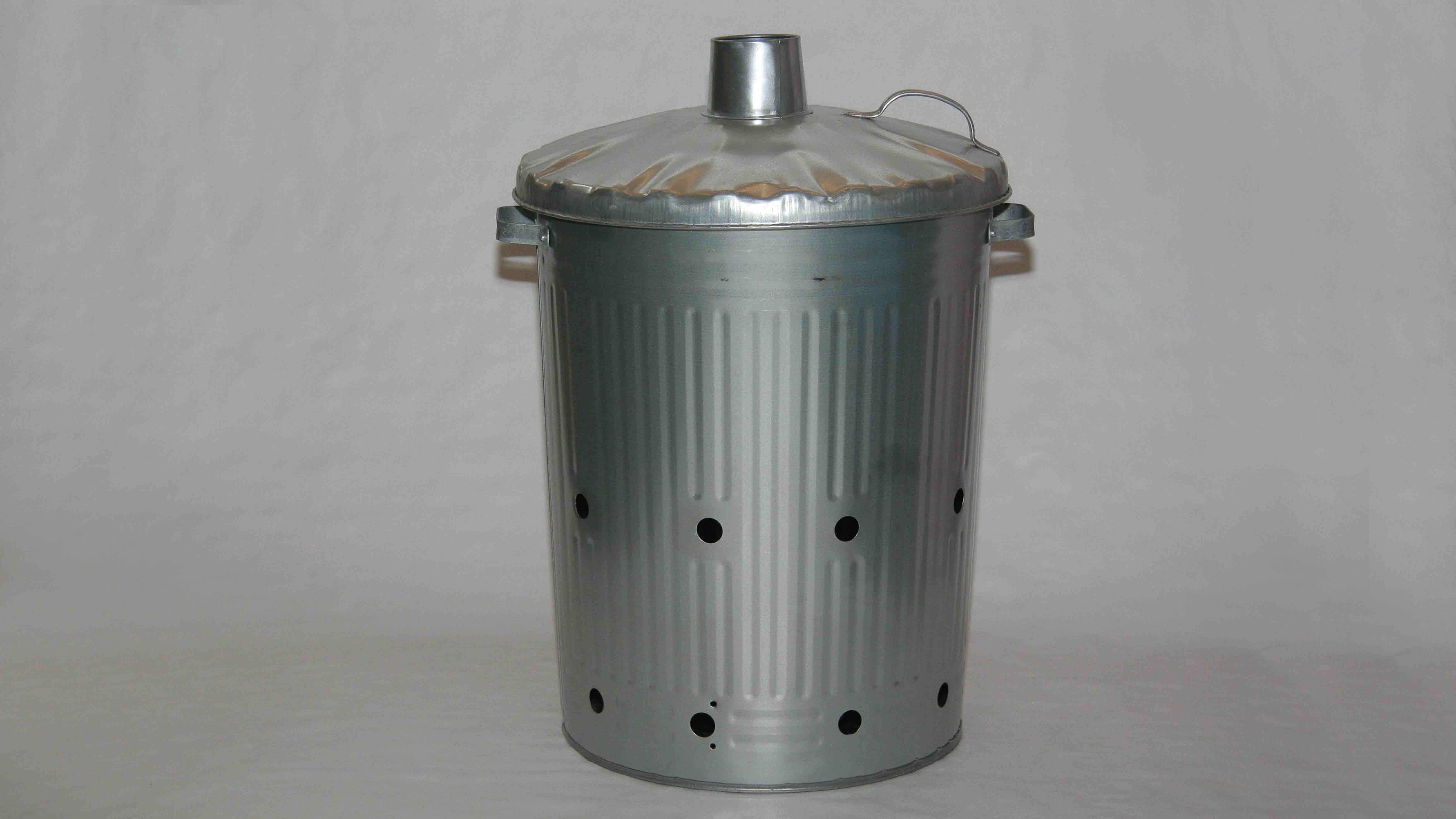 GALVANISED INCINERATOR WITH LID EA.                                   