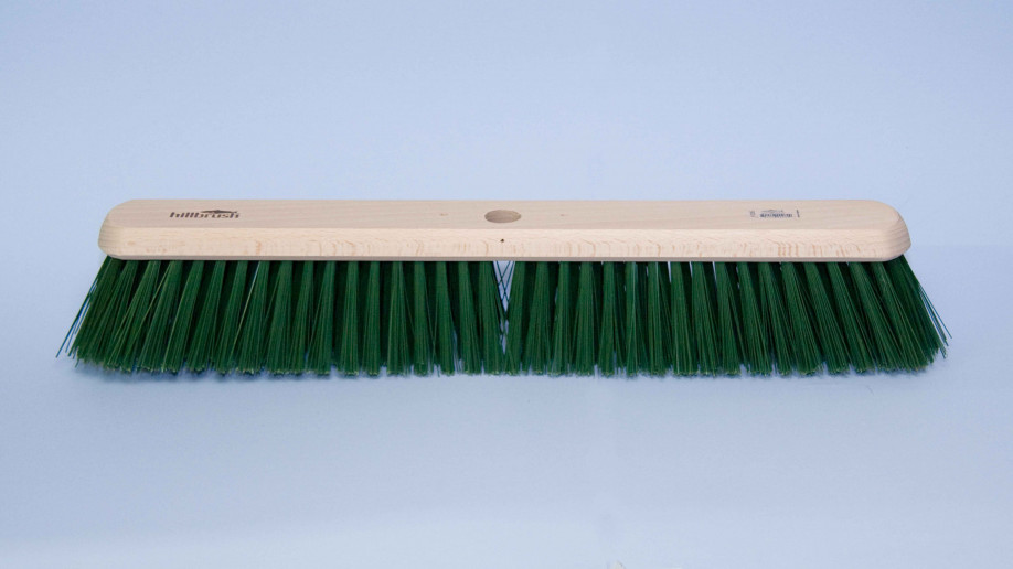 24 61CM FLAT TOP GREEN POLY PLATFORM BROOM EA. 