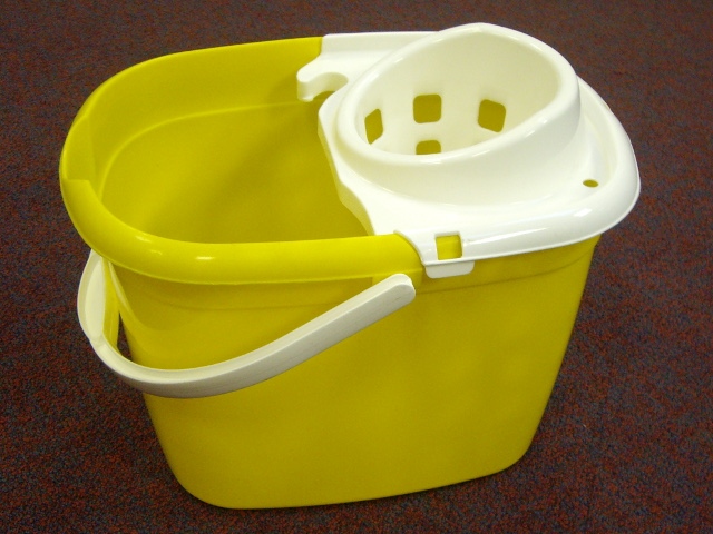 WRINGER MOP BUCKET - YELLOW - BOX