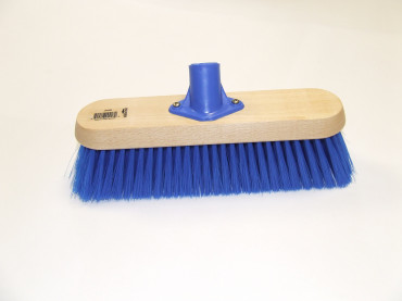 11 SOFT SWEEPING BROOM BLUE BRISTLE WITH SOCKET EA.    